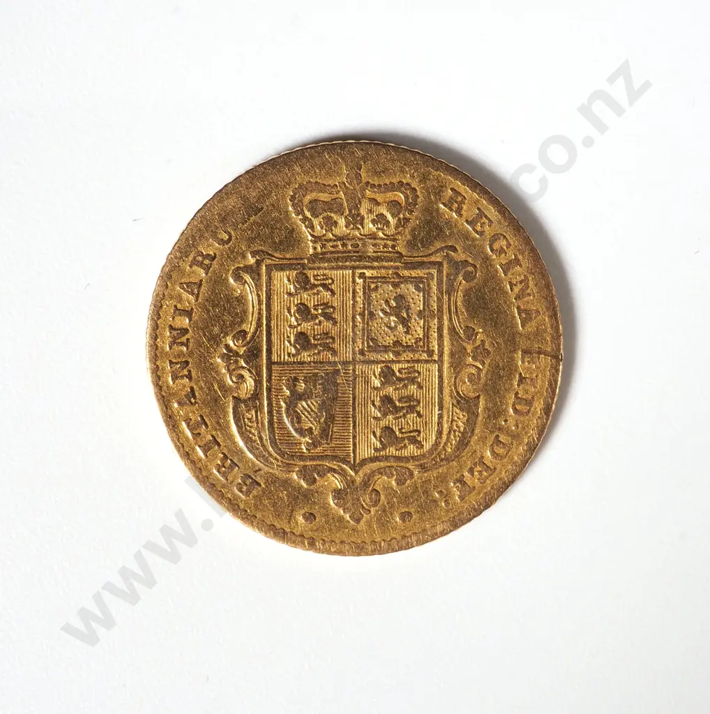 1844 Gold Half Sovereign  Image 1++