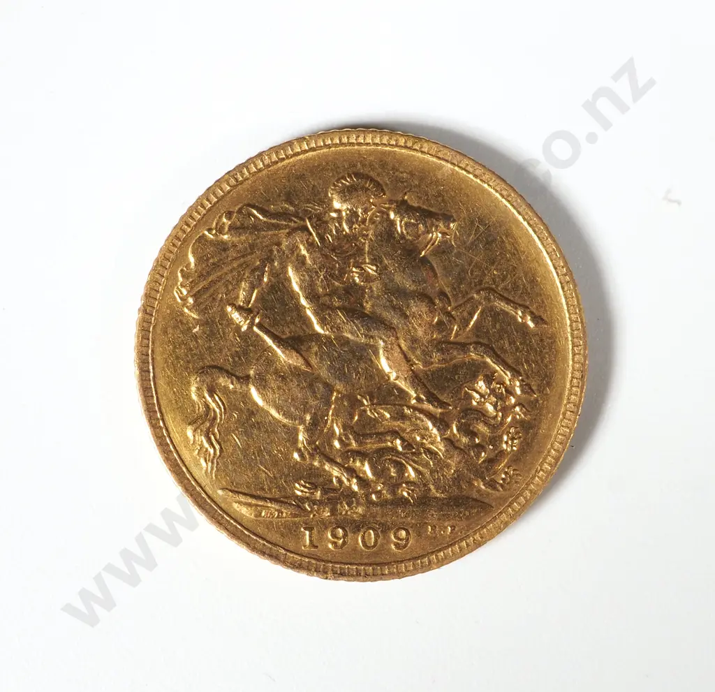 1909 London Mint Full Sovereign Image 1++