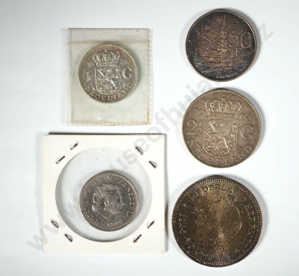 Collection of Netherlands Silver Coins - 66 Image 1++