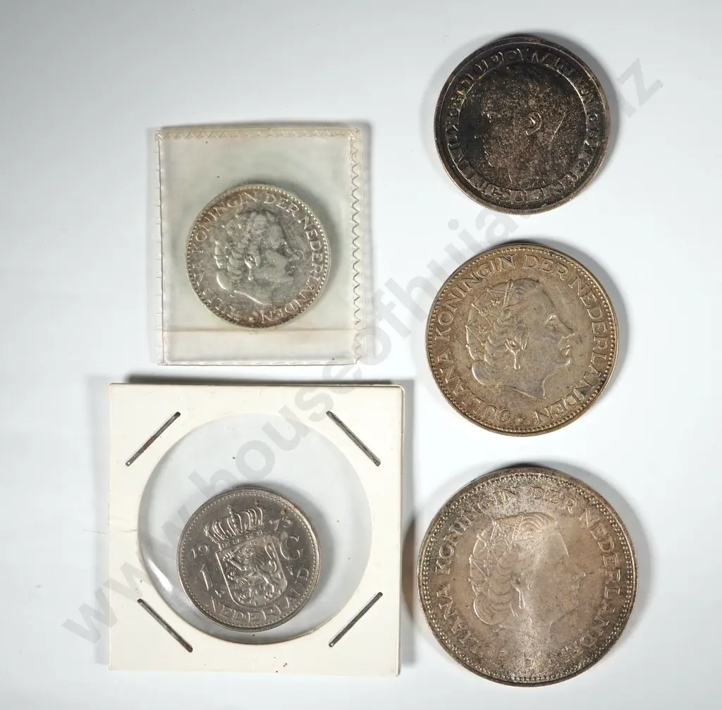 Collection of Netherlands Silver Coins - 66 Image 1++