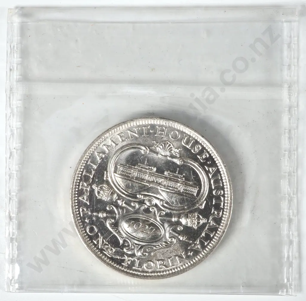 1927 Australian Florin EF - AUNC Image 1++