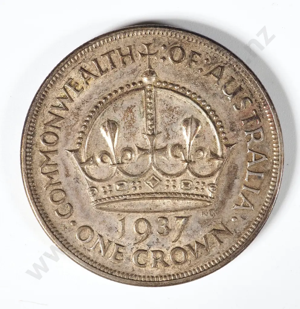 1937 Australian Crown Coin  Image 1++