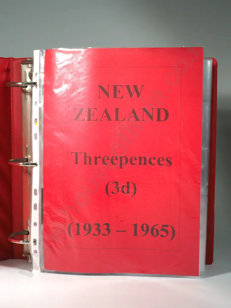 Large Lot of New Zealand Half Pennies, Pennies & Threepences in 2x2 Flips in Loose pages & One Album Image 1++