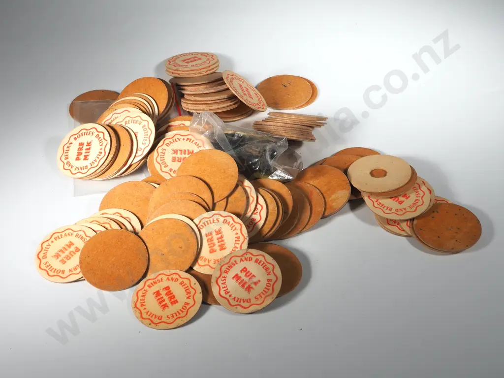 Bag Containing Milk Tokens & Bottle Tops   Image 1++