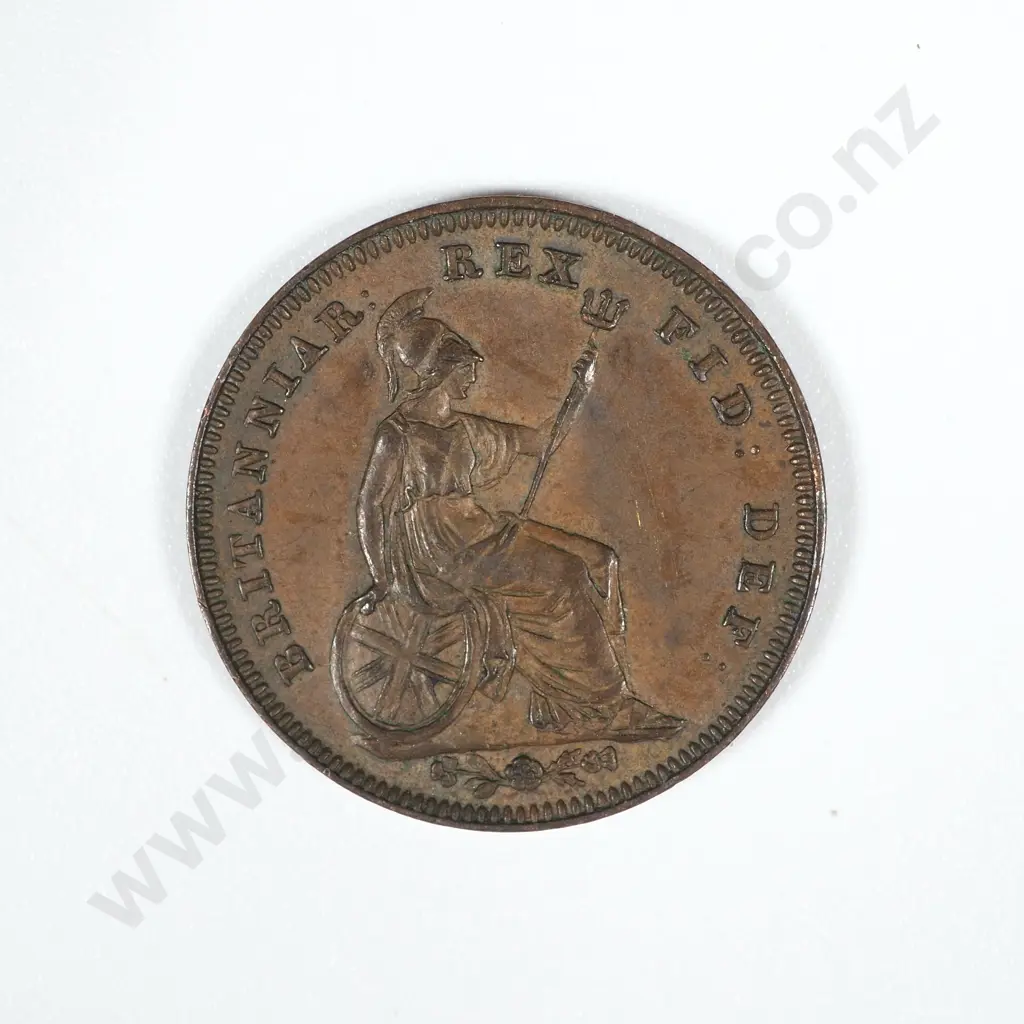 1827 United Kingdom Third Farthing - EF CV 50 GFP Image 1++