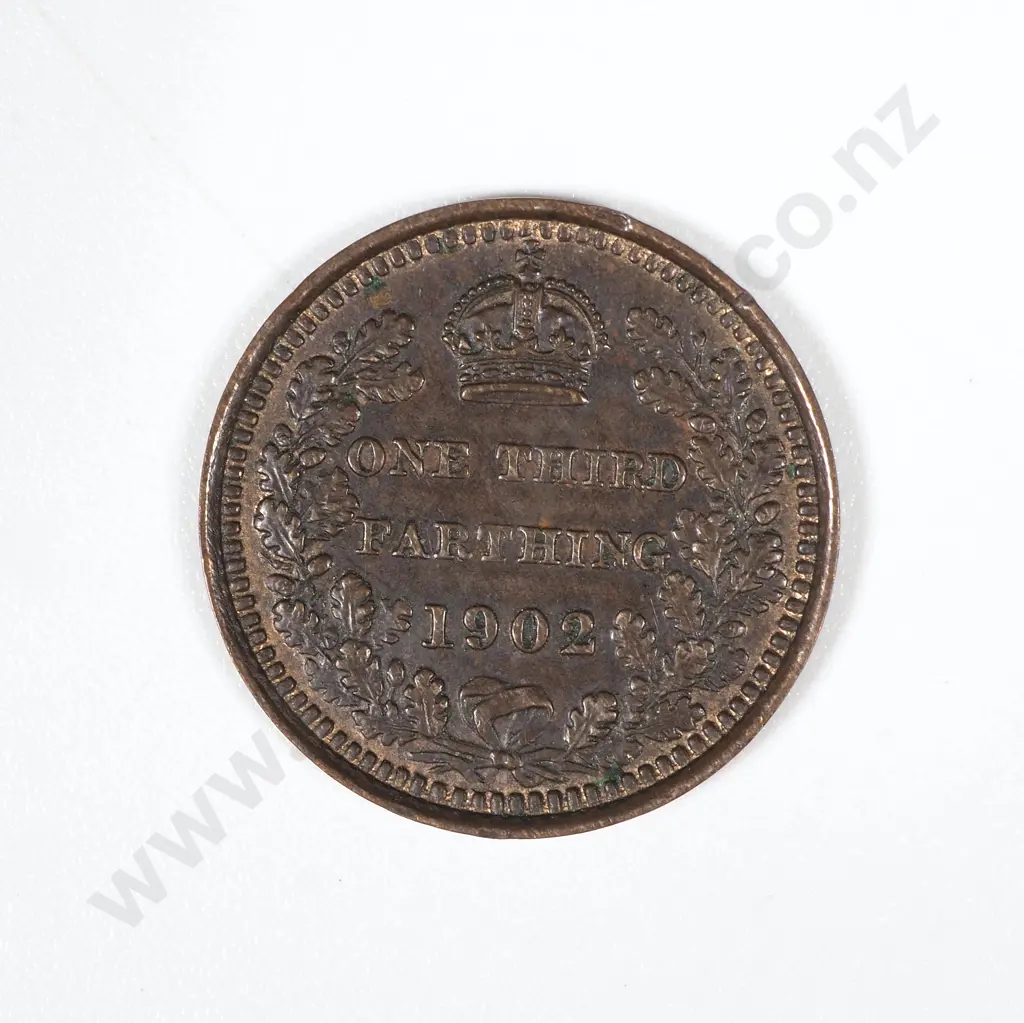 1902 United Kingdom Third Farthing - EF CV 18 GBP  Image 1++