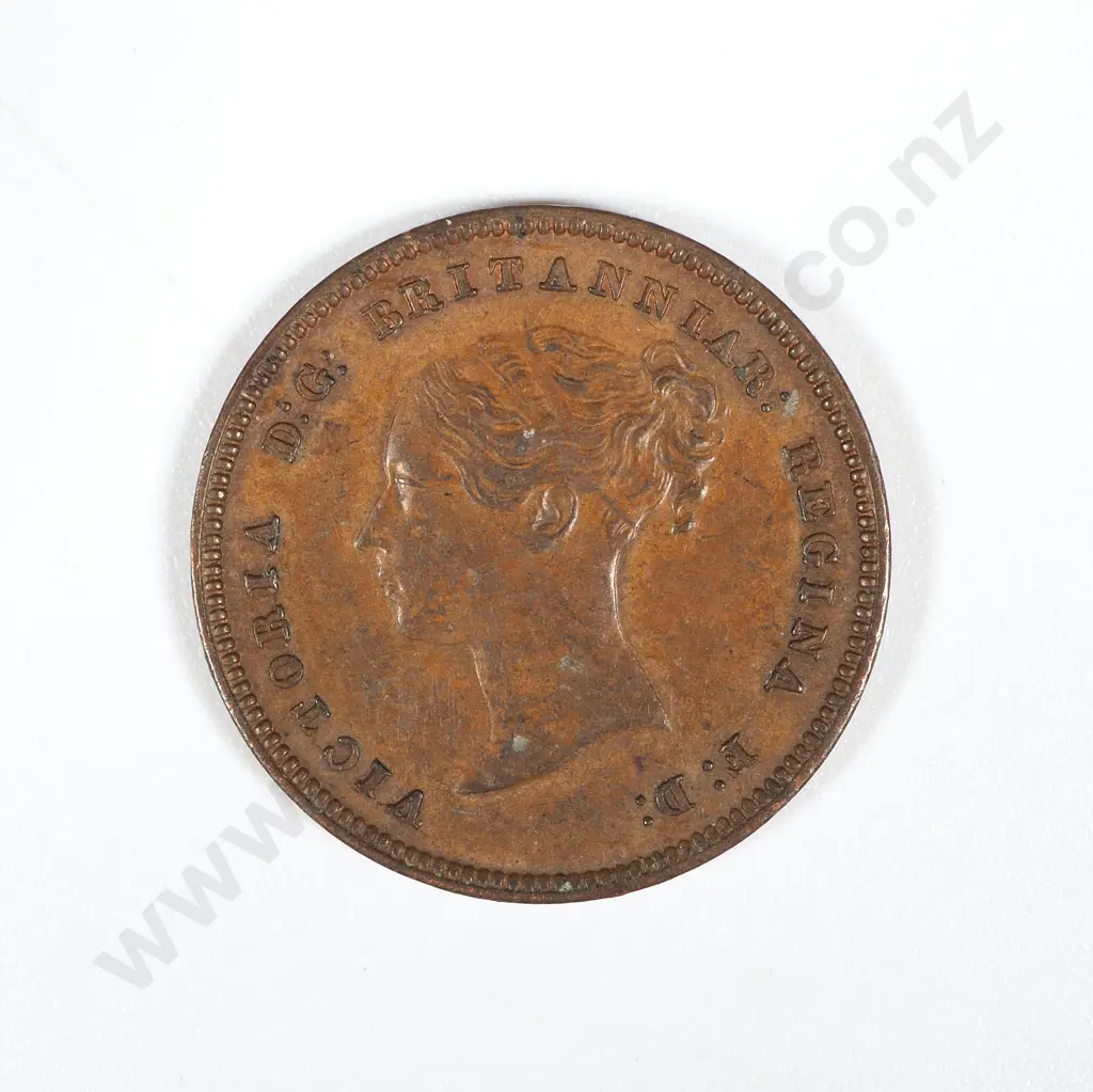 1839 United Kingdom Half Farthing  Image 1++