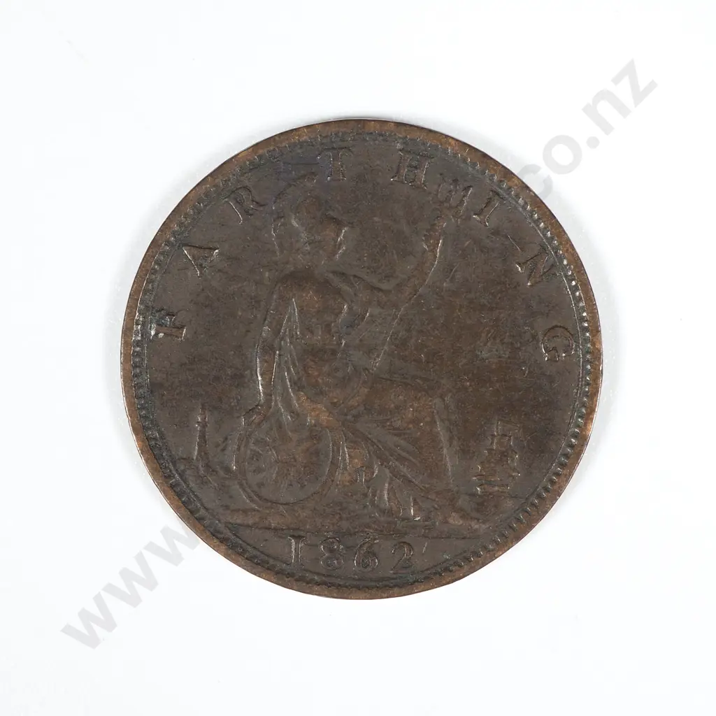 1862 United Kingdom Farthing - VF CV 20 GBP  Image 1++