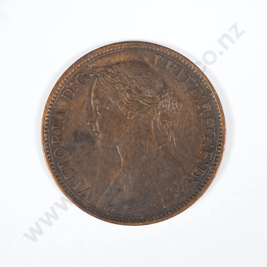 1863 United Kingdom Farthing - Scarce Date  Image 1++