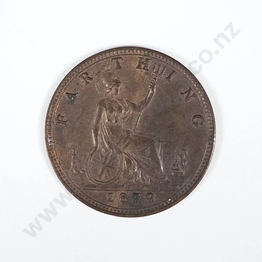 1879 United Kingdom Farthing - EF CV 35 GBP Image 1++
