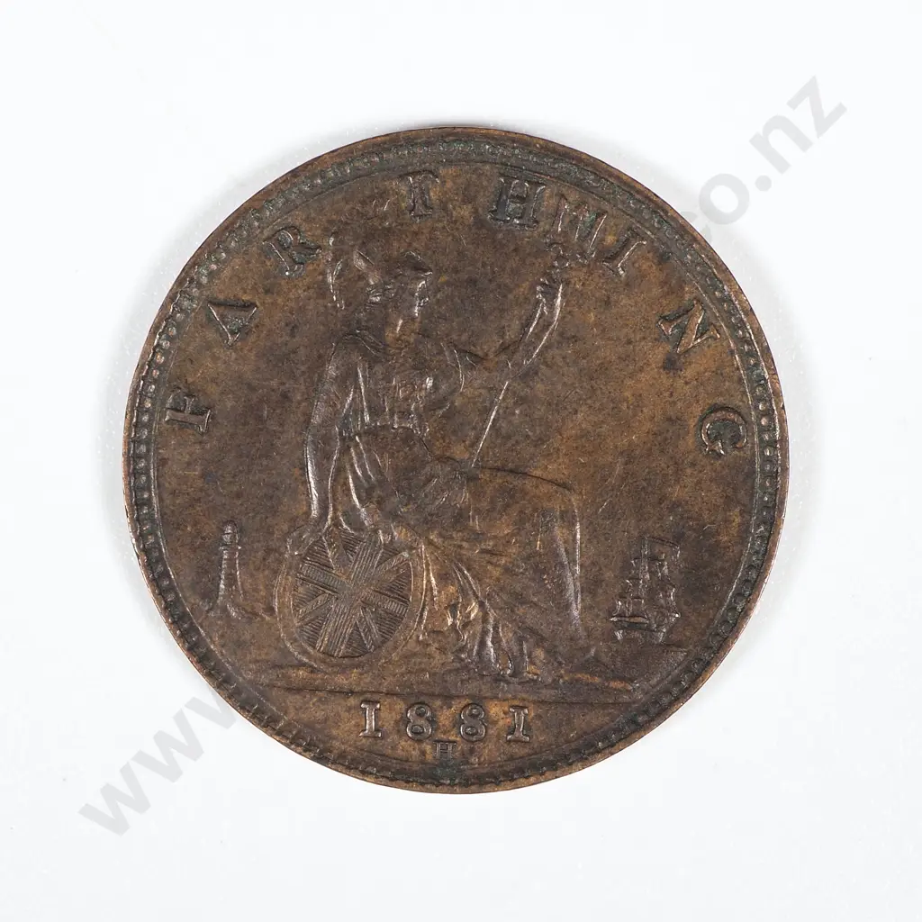 1881 H United Kingdom Farthing - EF CV 25 GBP  Image 1++