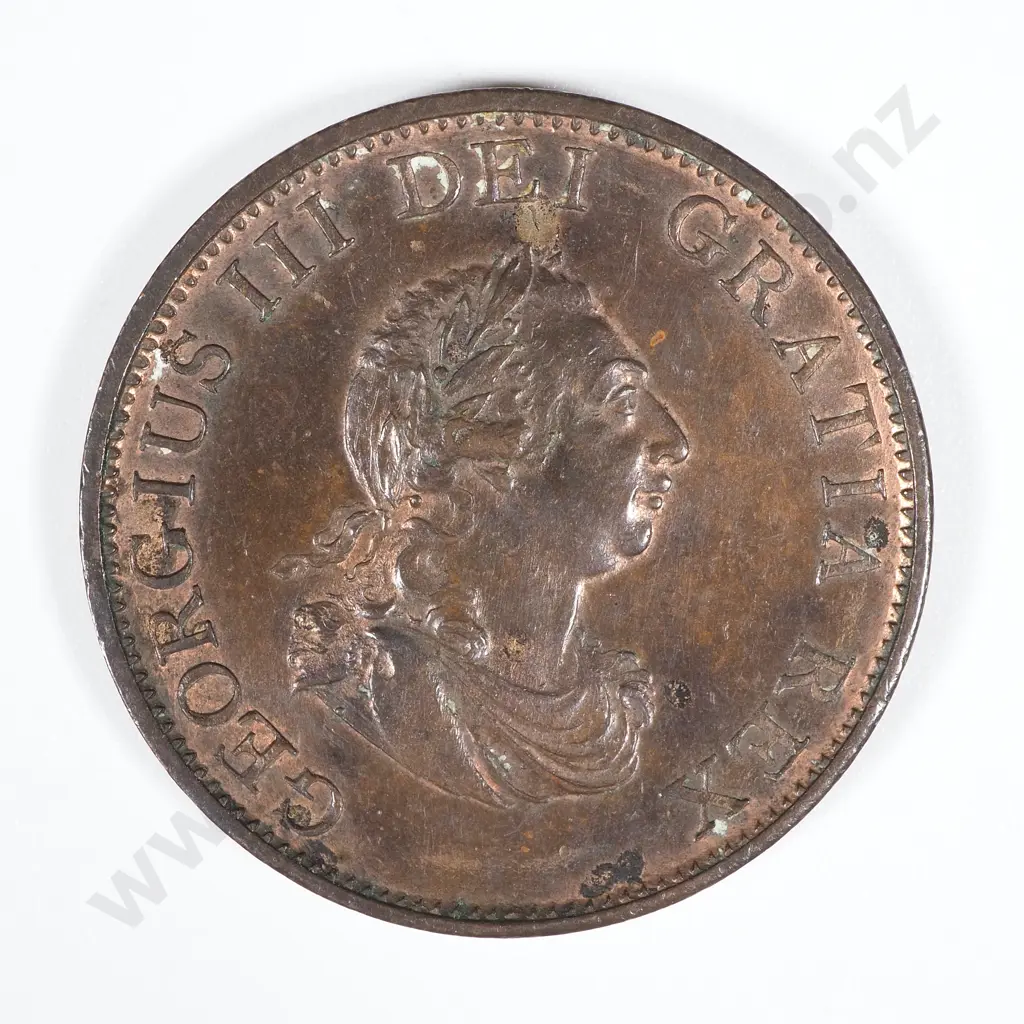 1799 United Kingdom Halfpenny - Trace of Lustre  Image 1++