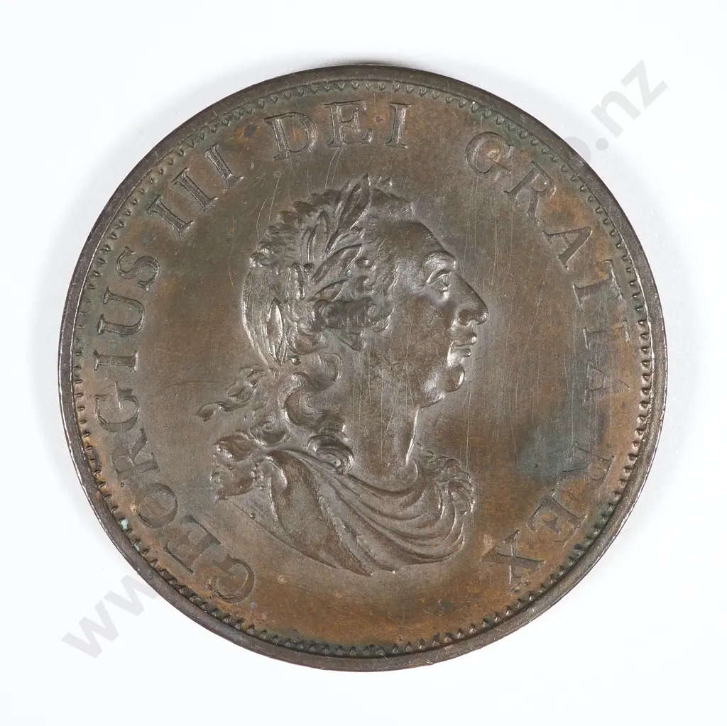 1799 United Kingdom Halfpenny  Image 1++