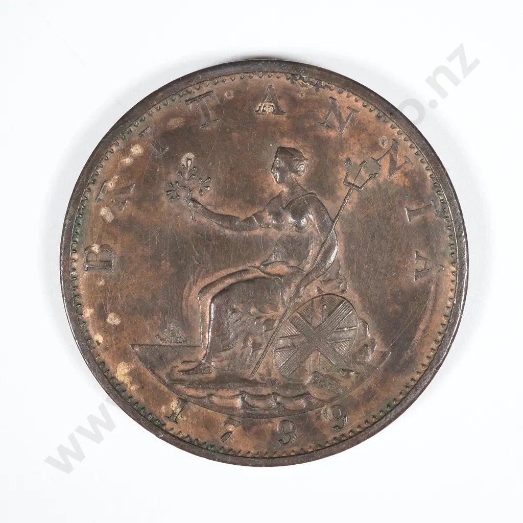 1799 United Kingdom Halfpenny  Image 1++