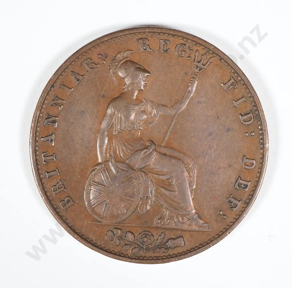 1848 United Kingdom Halfpenny - VF CV 70 GBP  Image 1++