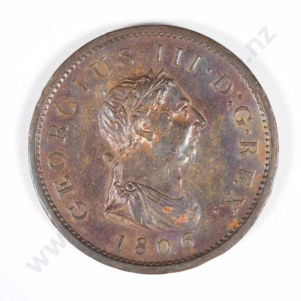1806 United Kingdom One Penny - EF CV 75 GBP  Image 1++