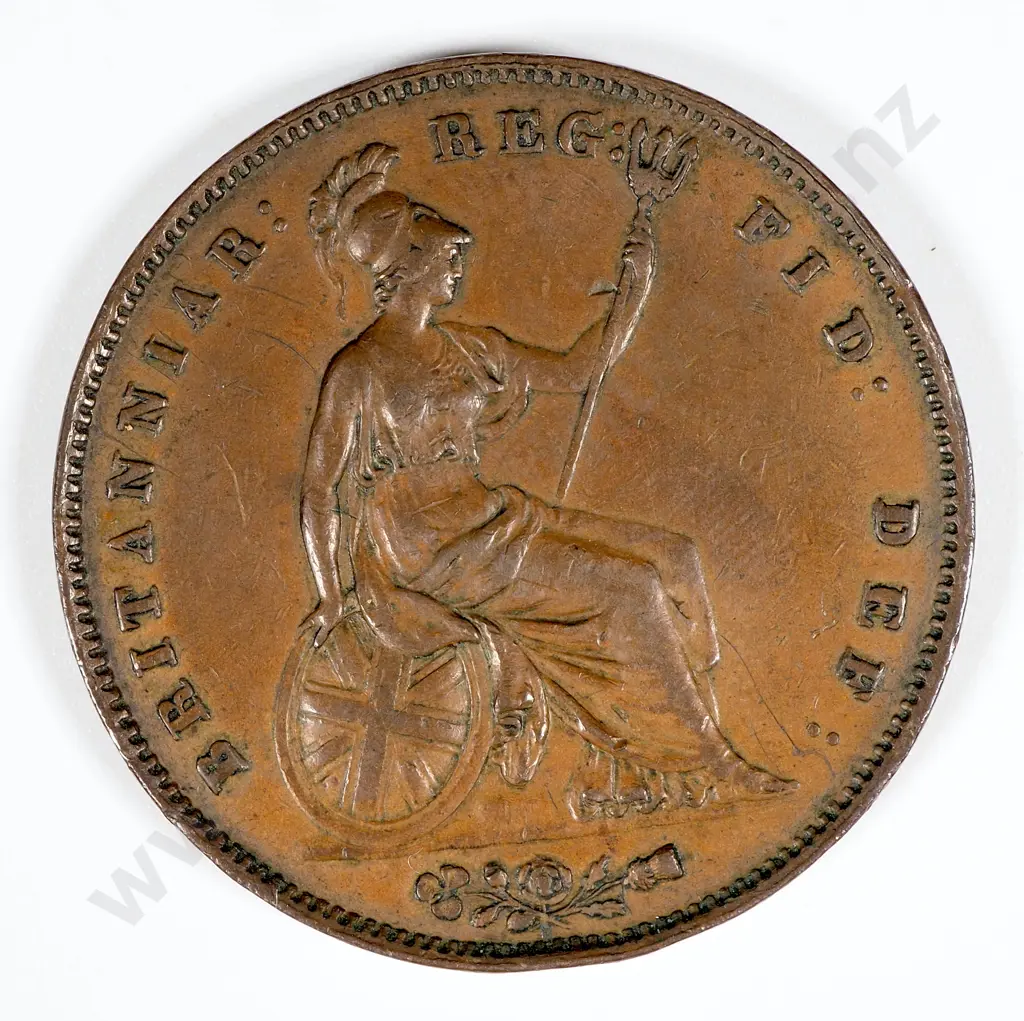 1853 United Kingdom One Penny - EF CV 110 GBP  Image 1++