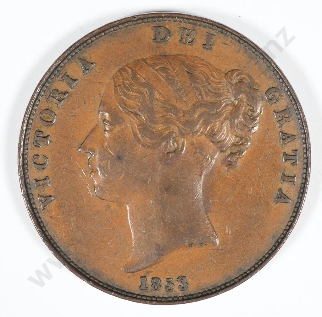 1853 United Kingdom One Penny - EF CV 110 GBP  Image 1++
