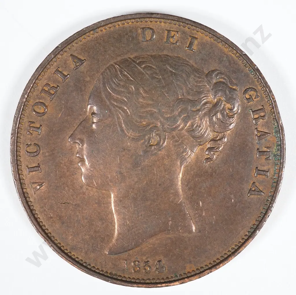 1854 United Kingdom One Penny - CV 120 GBP  Image 1++