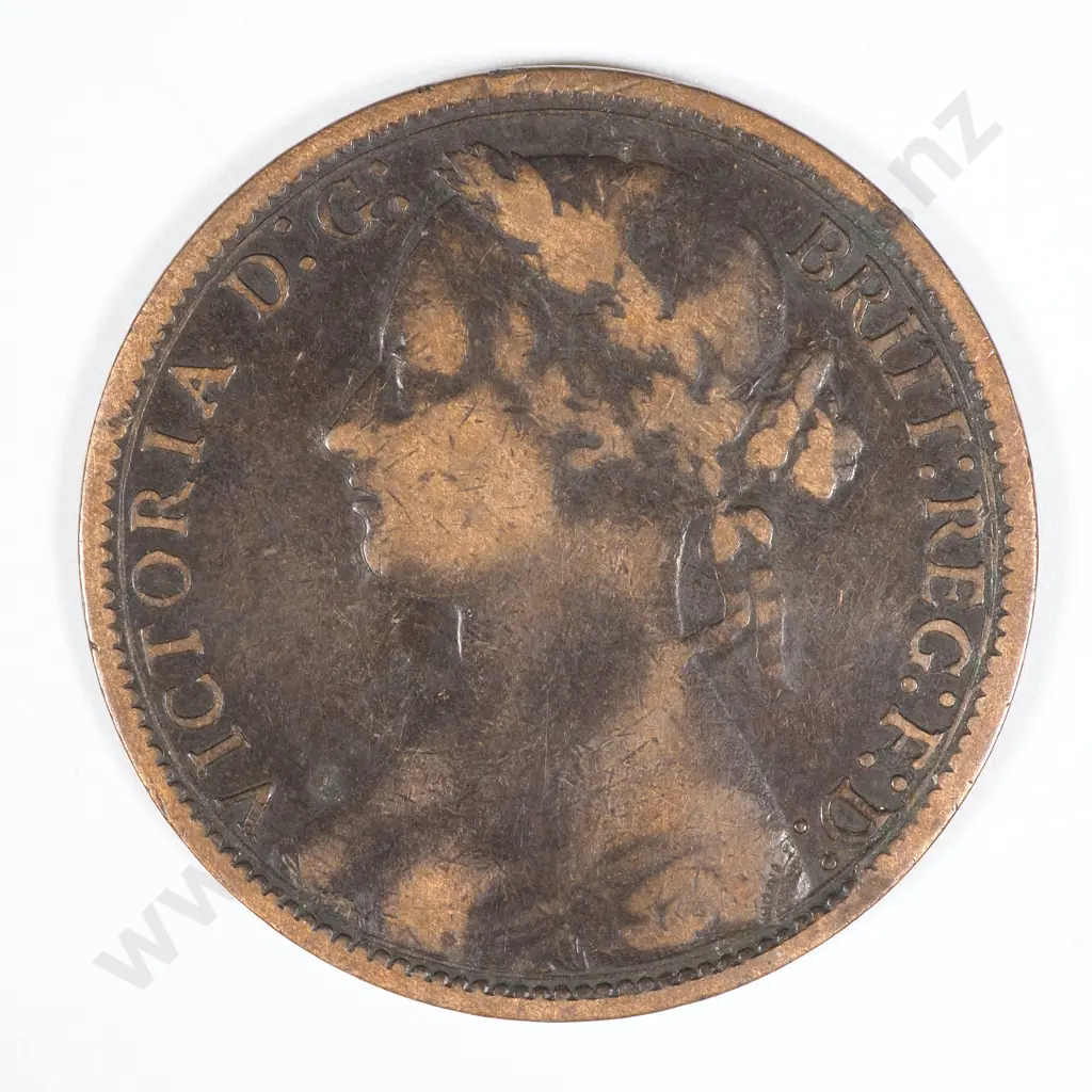 1875 H United Kingdom Penny - F CV 35 GBP  Image 1++