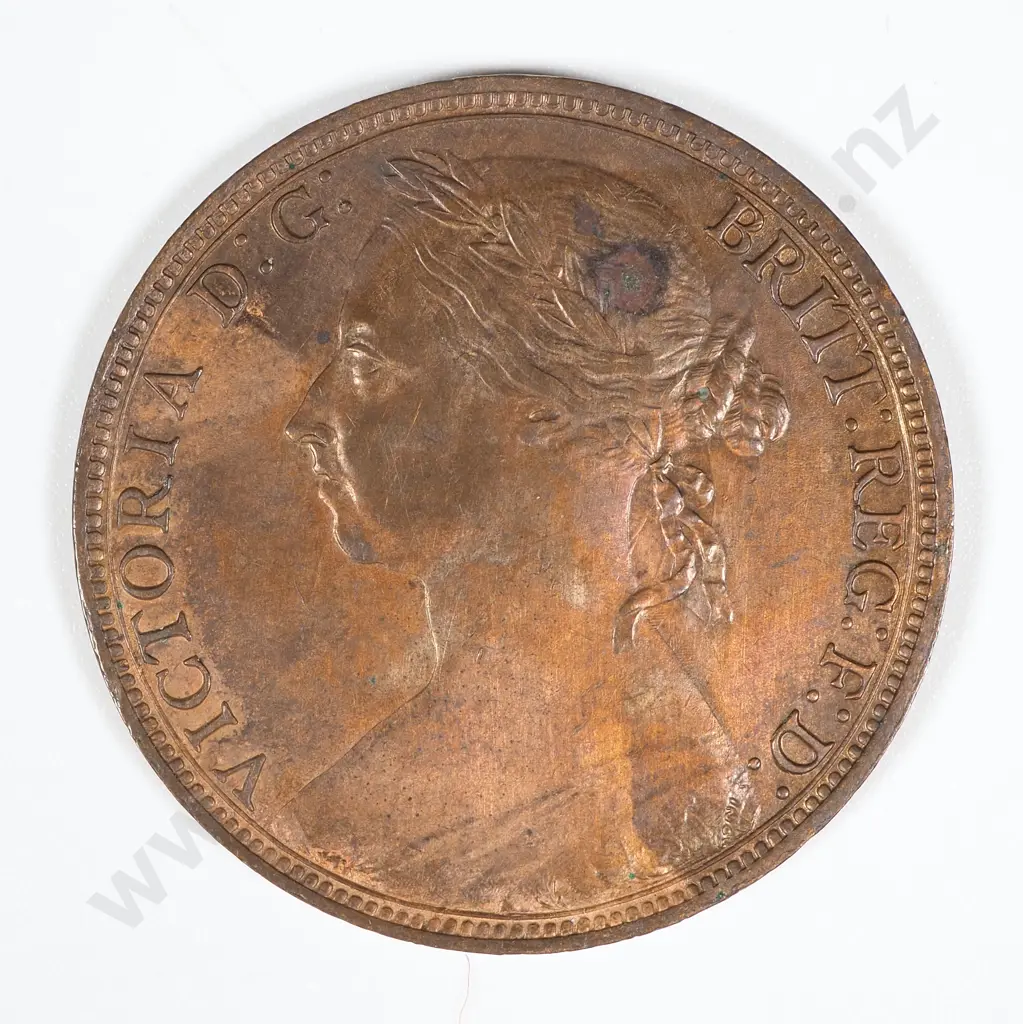 1891 United Kingdom Penny  Image 1++