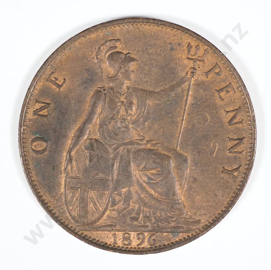 1896 United Kingdom Penny - EF CV 30 GBP Image 1++