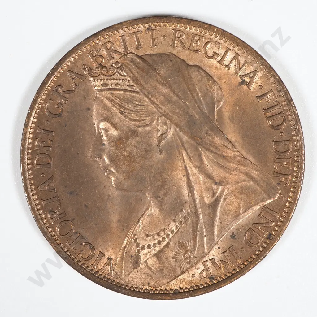 1897 United Kingdom Penny - Original Mint Lustre  Image 1++