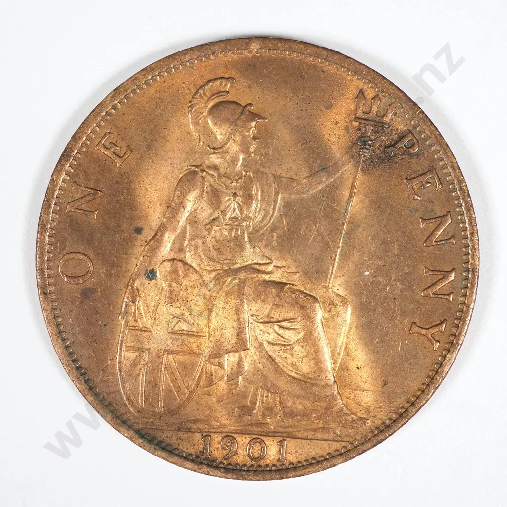 1901 United Kingdom Penny - AUNC CV 35 GBP  Image 1++