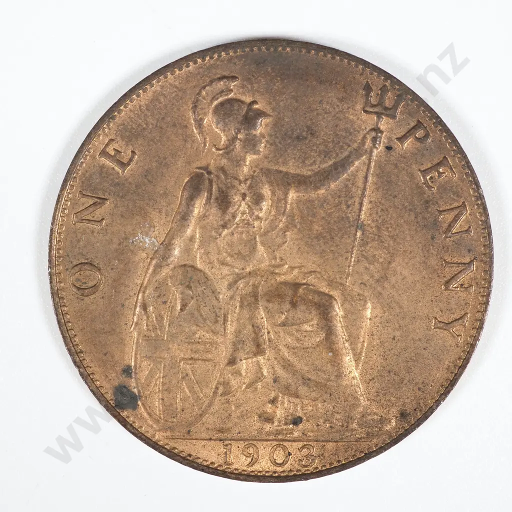 1903 United Kingdom Penny - Mint Lustre  Image 1++