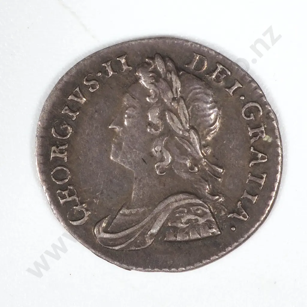 1759 United Kingdom Silver Penny  Image 1++