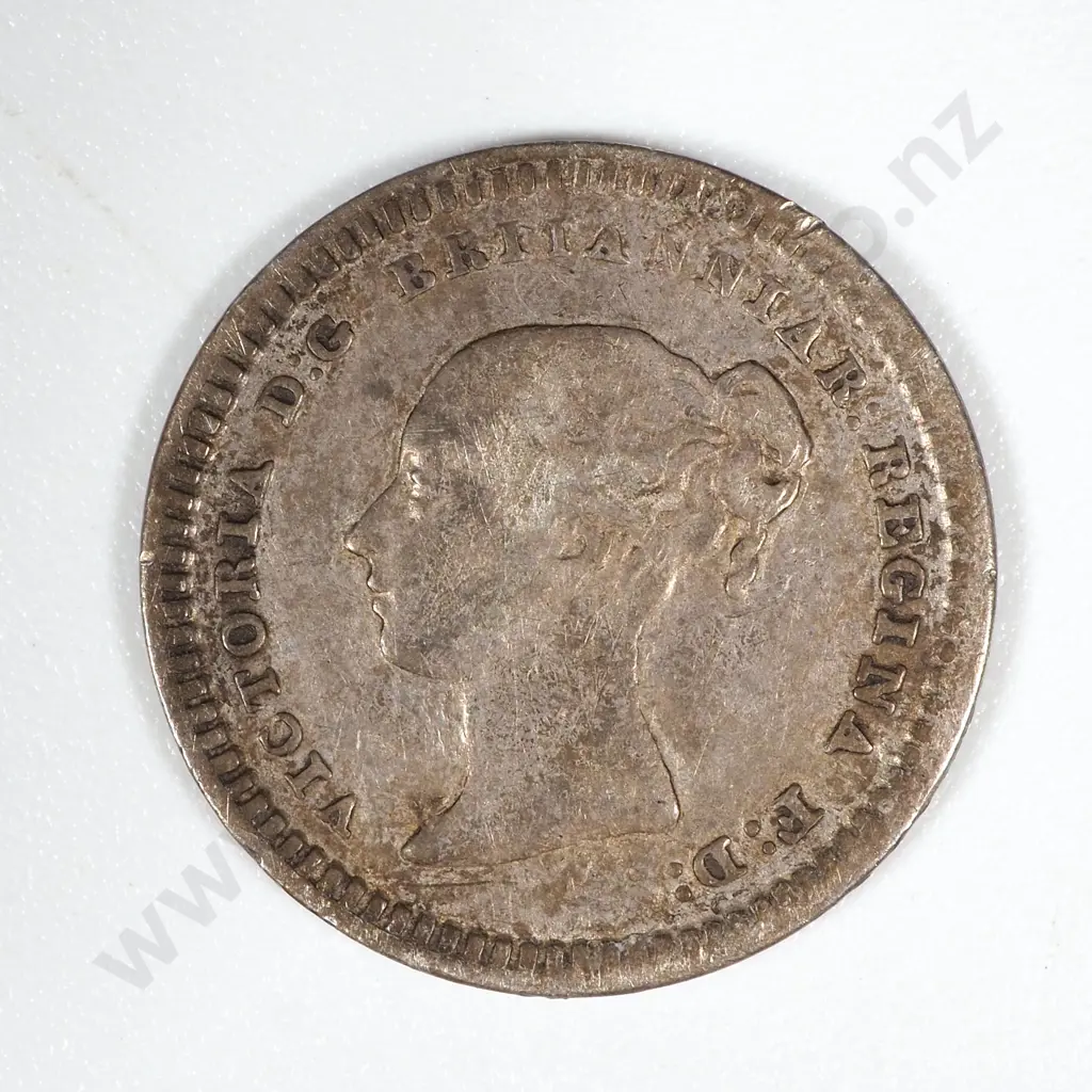 1843 United Kingdom Silver One & Half Penny  Image 1++