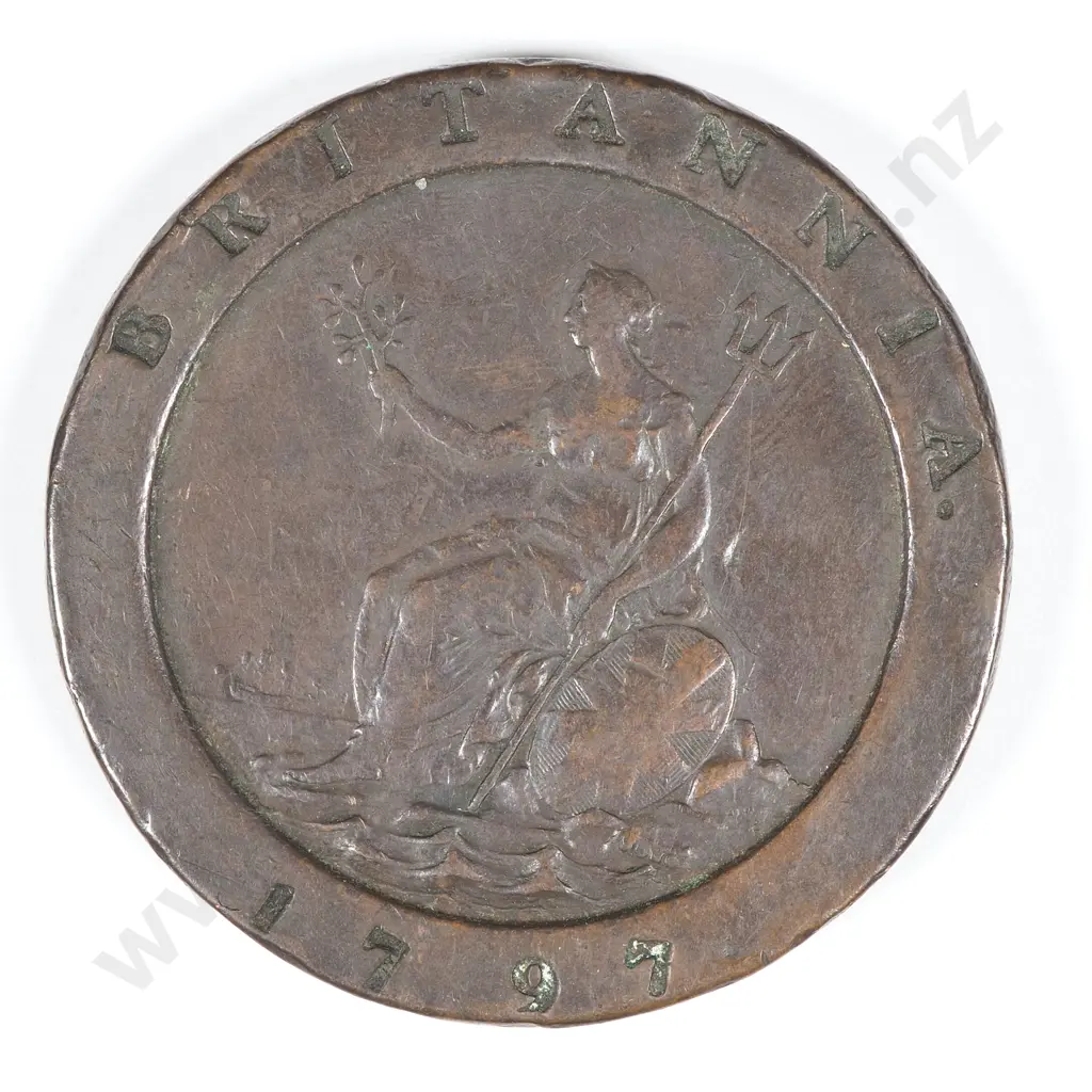 1797 United Kingdom Cartwheel Twopence - VF CV 75 GBP  Image 1++