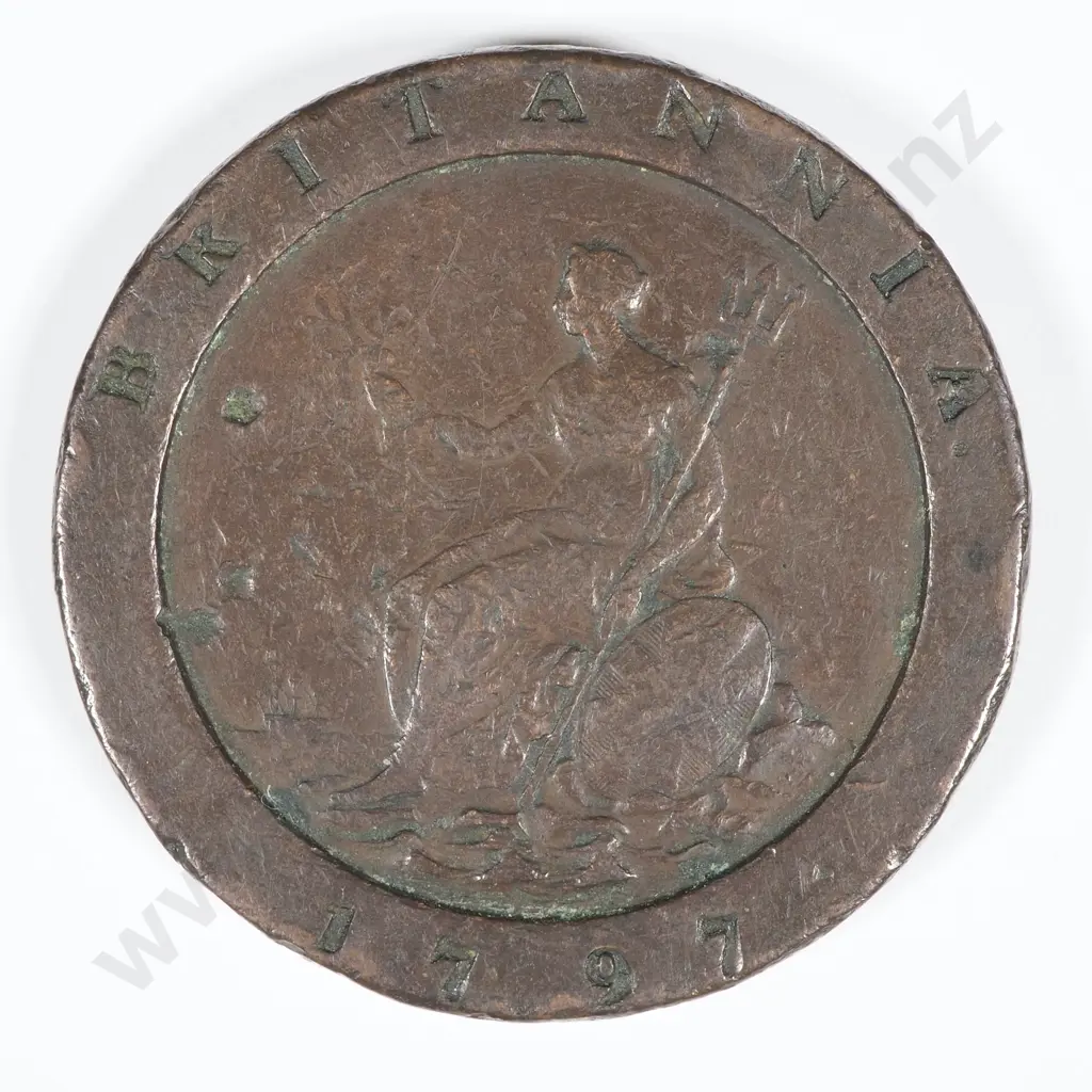 1797 United Kingdom Cartwheel Twopence - F CV 30 GBP  Image 1++