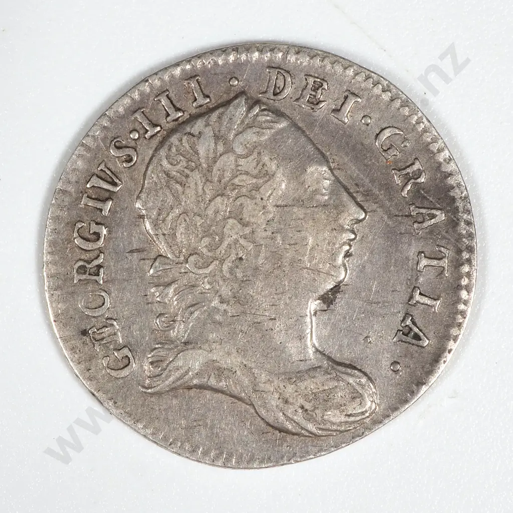 1766 United Kingdom Threepence - VF CV 30 GBP  Image 1++