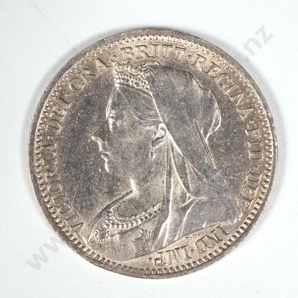 1901 United Kingdom Threepence  Image 1++