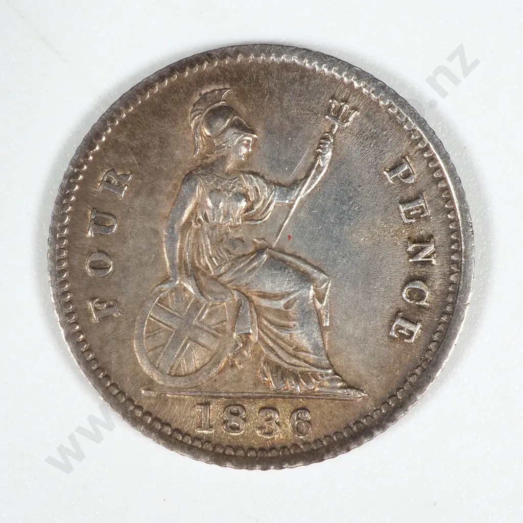 1836 United Kingdom Fourpence - EF CV 70 GBP  Image 1++