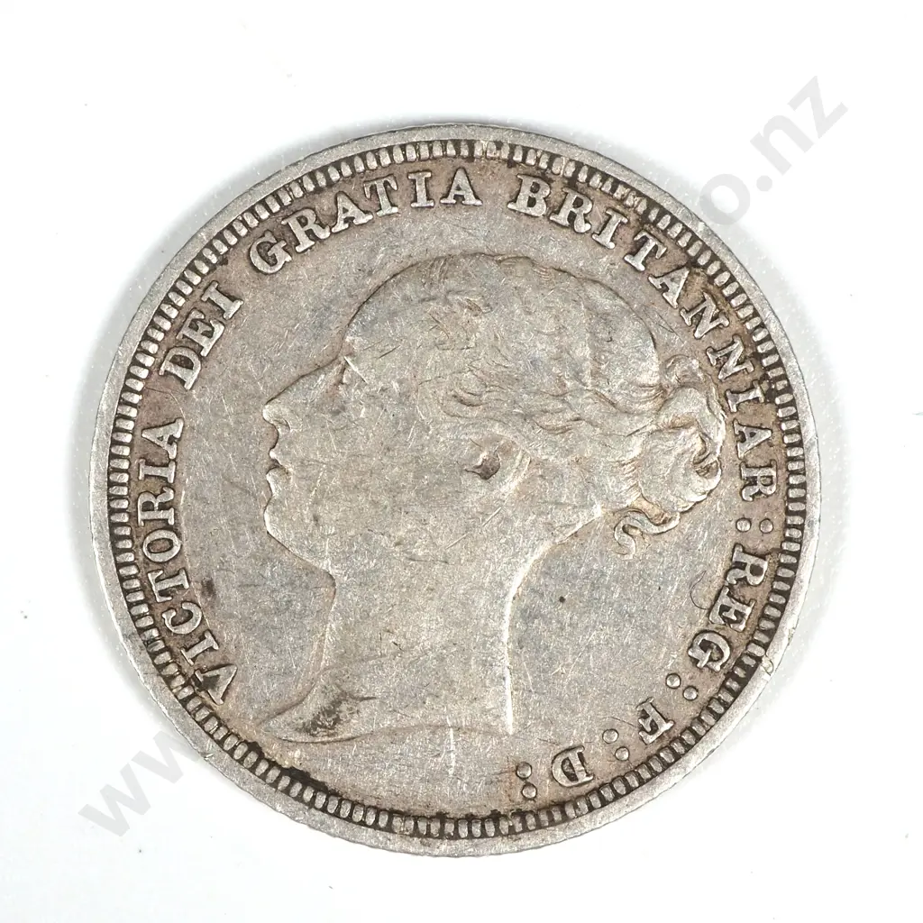1881 United Kingdom Sixpence - VF CV 20 GBP  Image 1++