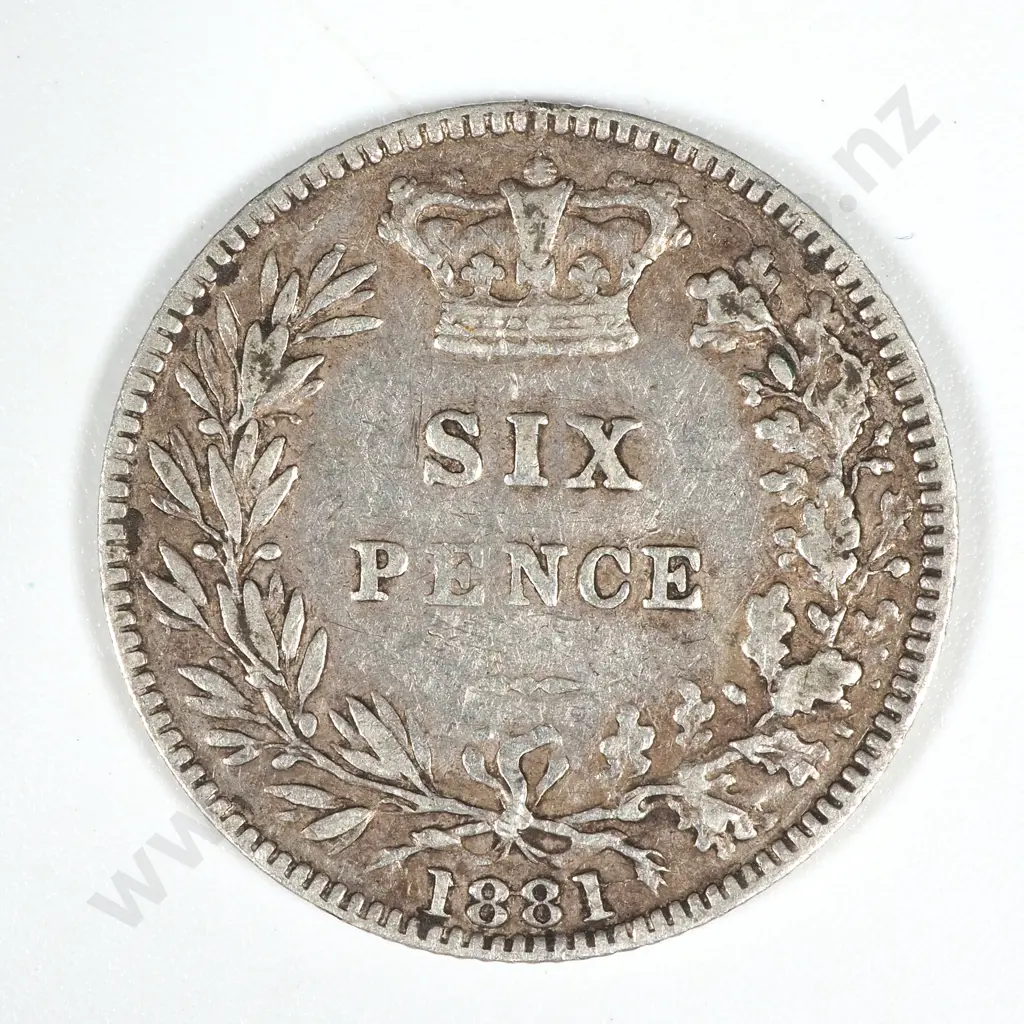 1881 United Kingdom Sixpence - VF CV 20 GBP  Image 1++