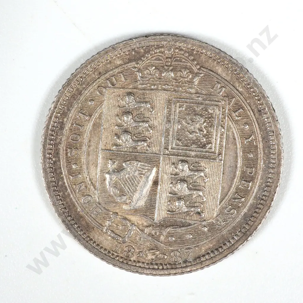 1887 United Kingdom Jubilee Bust Sixpence EF - 20 GBP  Image 1++