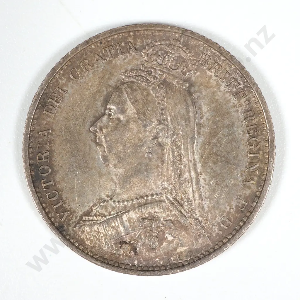 1888 United Kingdom Sixpence - AUNC CV 50 GBP  Image 1++