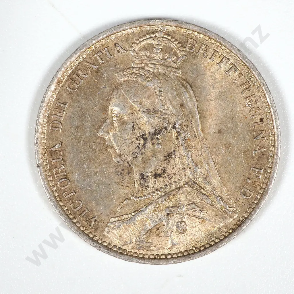 1889 United Kingdom Sixpence - AUNC CV 50 GBP  Image 1++
