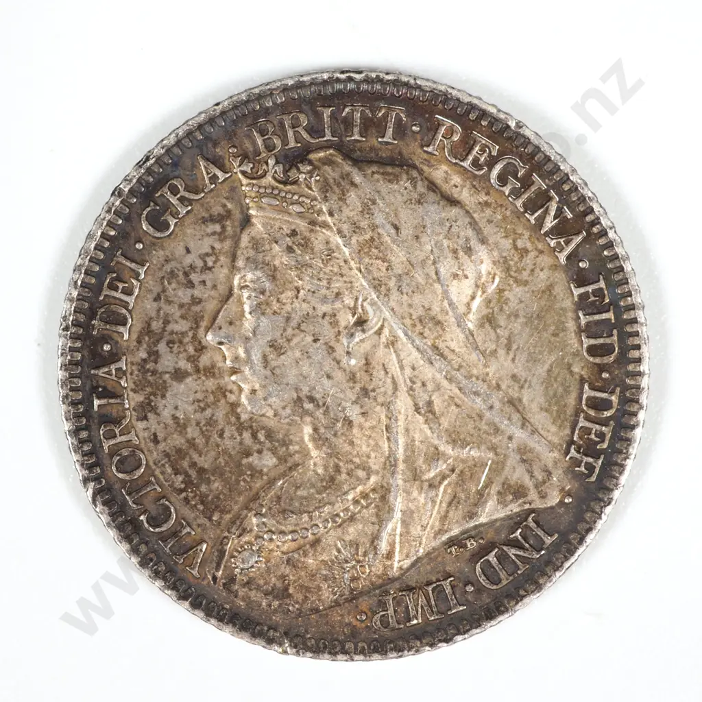 1901 United Kingdom Sixpence - EF CV 30 GBP Image 1++