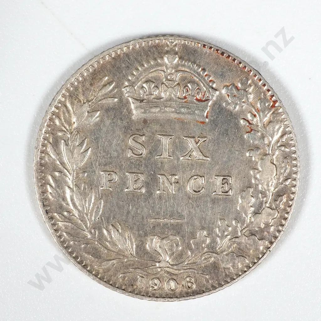 1906 United Kingdom Sixpence - EF CV 45 GBP  Image 1++