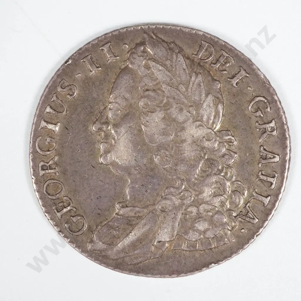 1745 United Kingdom Shilling - George II  Image 1++