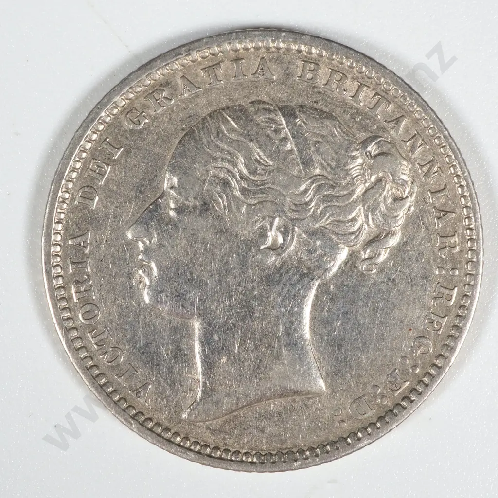 1883 United Kingdom Shilling - EF CV 135 GBP  Image 1++