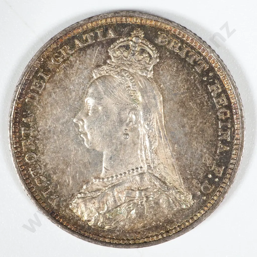 1887 United Kingdom Jubilee Head Shilling - EF CV 135 GBP  Image 1++