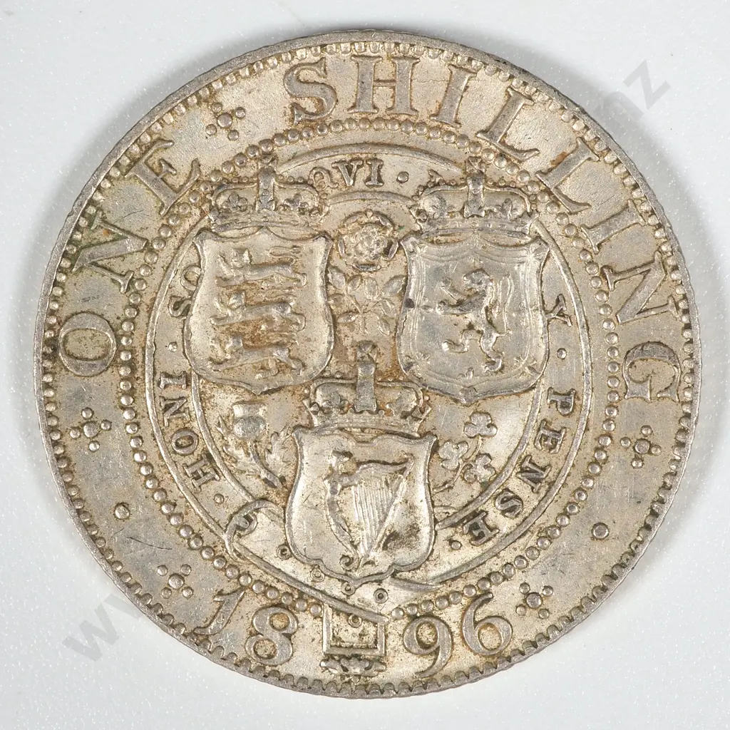 1896 United Kingdom Shilling -EF CV 55 GBP  Image 1++