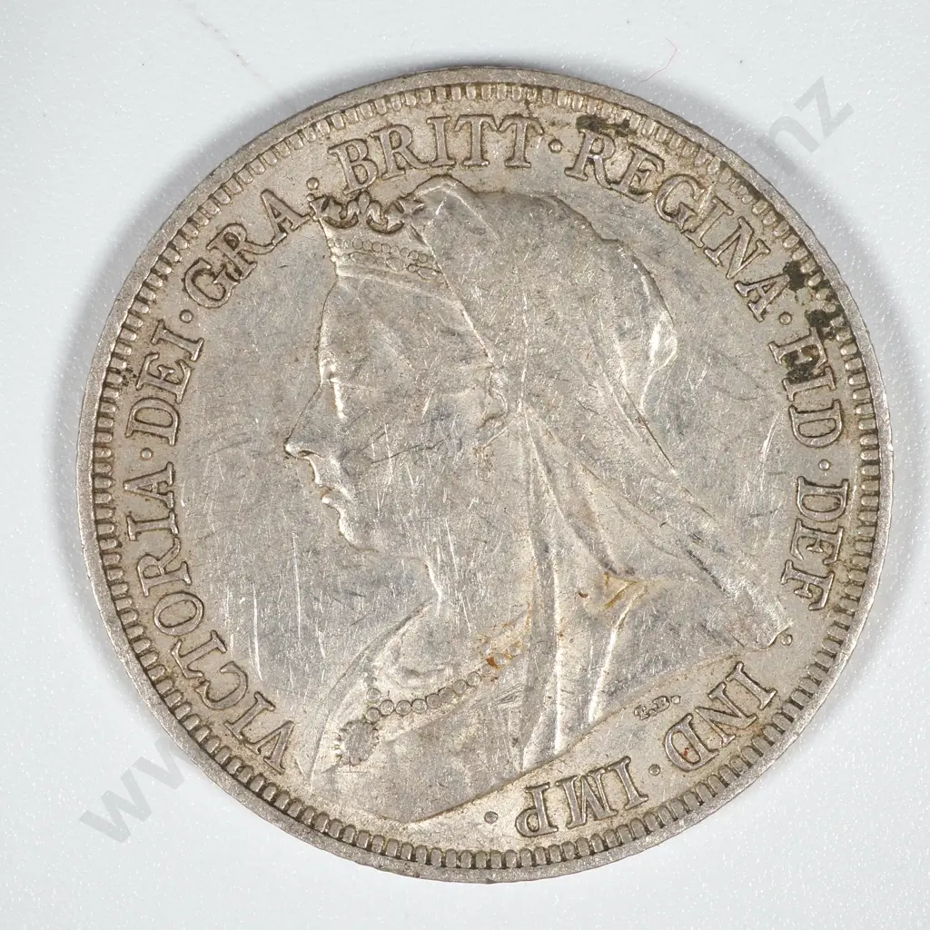 1900 United Kingdom Shilling- EF CV 50 GBP Image 1++
