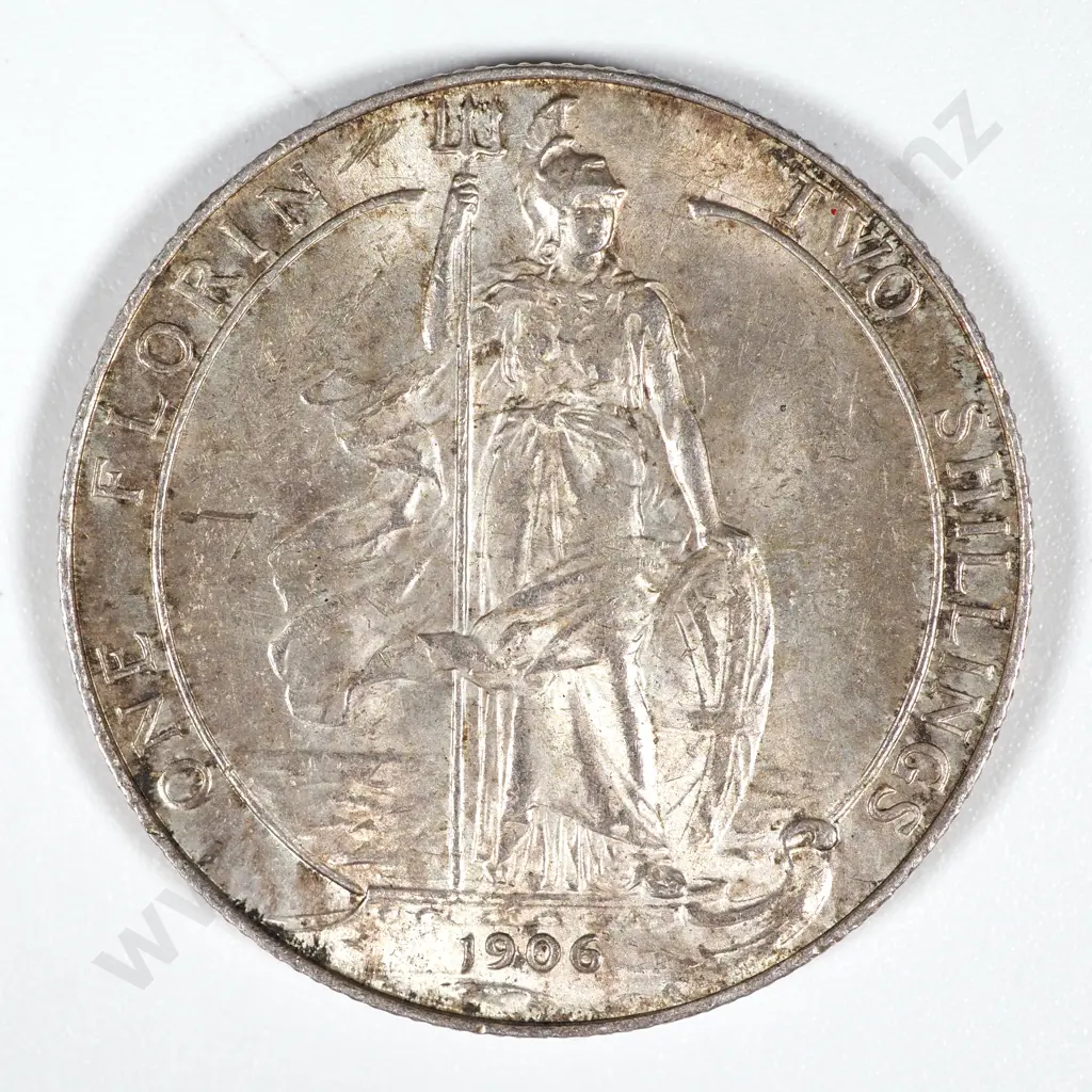 1906 United Kingdom Florin - EF CV 150 GBP  Image 1++