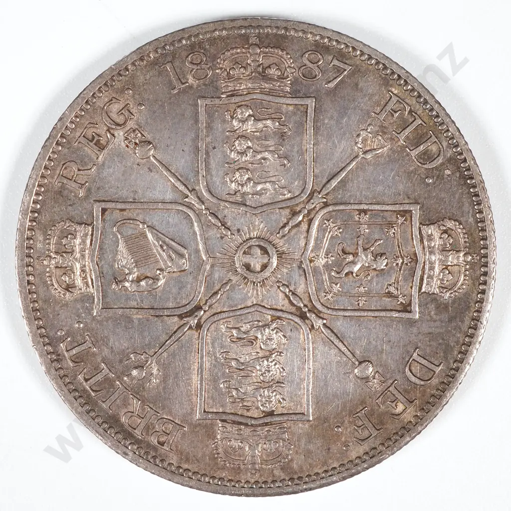 1887 United Kingdom Double Florin Image 1++